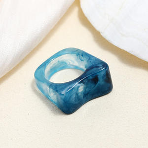 Wholesale Customized Best Quality Handcrafted High Polished Beautiful Colorful Fashion <b>Resin</b> <b>Ring</b> for Women From India - Product Image 1