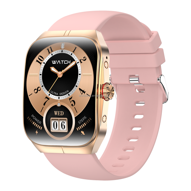 Fashion Ultra Smart Watches HK80 Curved AMOED Screen Fitness Tracker Relojes Inteligentes 100+ Sport Modes Health Tracking Watch