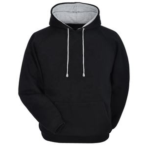 Sweatshirts à capuche décontractés de haute qualité pour hommes, confortables, anti-rétrécissement et teints unis, sweats à capuche grande taille - Product Image 3