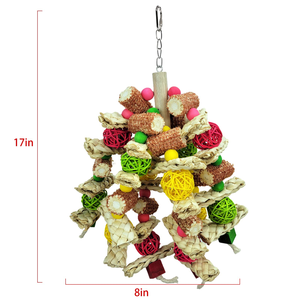 Offre Spéciale : Jouets en Bois Naturel Sûr pour Oiseaux, Perchoir et Jouets à Mâcher pour Perroquets, Anneau de Jouet - Product Image 6