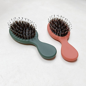 Mini Portable <strong>Travel</strong> Cushion Detangler <strong>Brush</strong> Scalp Massager Comb <strong>Hair</strong> Extension <strong>Brush</strong> Kids Nylon Boar Bristle Detangling <strong>Brush</strong> - Product Image 5