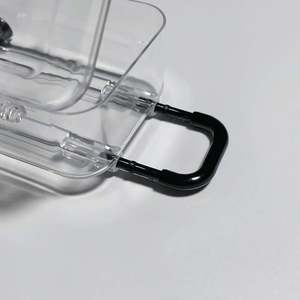 Mini Valise Transparente en Plastique pour Bijoux, Boîte de Rangement Simple pour Boucles d'Oreilles et Accessoires Cheveux, Style Ins, Petite et Pratique - Product Image 5