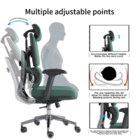 Fauteuil de Bureau de Direction Moderne et Confortable, Réglable, Luxe, Ergonomique, à Dossier Haut, en Maille Noire, Pivotant