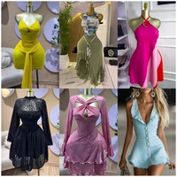 Vestidos de Noche para Mujer Nuevos, Lote Mixto de Liquidación, Vestidos de Fiesta de Satén y Gasa, Vestidos Largos, Venta al por Mayor, Embalaje Individual