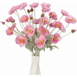 ดอกไม้ไลซิแอนทัสปลอมทำจากผ้าไหมสำหรับตกแต่งงานแต่งงาน - Product Image 1