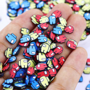 Karikatür karakterler şekil polimer kil sprinslime dilimleri balçık DIY zanaat için Robot tasarım tırnak çocuk oyuncakları Tumblers - Product Image 6