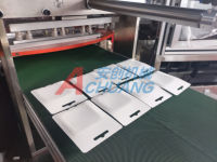 Machine d'emballage automatique pneumatique pour cartes blister en papier avec scellage thermique, crochets adhésifs à haute résistance, pistolet à air pour batteries