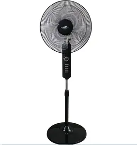 Support noir avec ventilateur de plancher de synchronisation/ventilateur sur pied