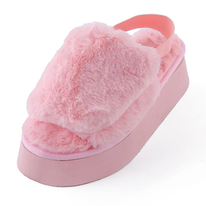 Pantofole Invernali da Donna in Finta Pelliccia, Scarpe Calde, <span class=keywords><strong>Ciabatte</strong></span> Comode Nere per Casa e Esterno - Product Image 3
