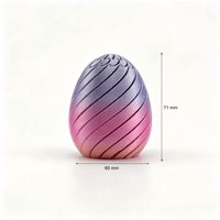 Boredom Buster for Workspace Articulated Spiral Egg Toy Durable Silk Finish PLA Hinged Shell Direct From Factory Gift Decoration