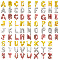 16 pouces feuille d'or lettre Alphabet ballon joyeux anniversaire fête ballons décoration de mariage enfants jouets bébé douche ballon à Air