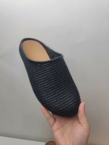 Zapatos Planos de Lino Tejido de Alta Calidad para Mujer, Talla Extra Grande, Estilo Mules Sin Cordones, Punta Redonda Ancha, Tipo Pantuflas - Product Image 5