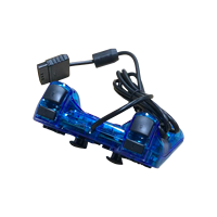 Manette de jeu filaire PS2 bleue manette transparente manette manette bleu clair Controlador Mando Shock PC jeu vidéo Compatible