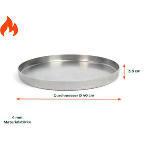 Plateau de cuisson rond antiadhésif commercial en acier inoxydable, plateau à pizza, plateau à fromage, outils de cuisson - Product Image 2