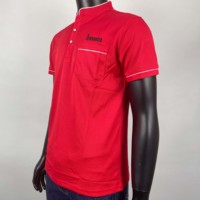 Service OEM en gros – Polo unisexe en microfibre tricotée pour café-bar, fermeture boutonnée, uniforme personnalisé brodé pour restaurant