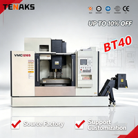 Centro de Mecanizado Vertical GSK de Servicio Medio VMC1265, Husillo BT40 12000rpm, Fresadora Automática, Guias Lineales de 3 Ejes, Un Eje