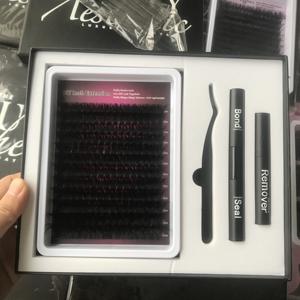 Cils en grappe pré-coupés en forme de ruban : Segments à appliquer soi-même, volume doux pour les visites aux fleuristes et les sorties au jardin - Product Image 4