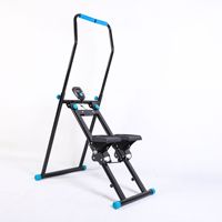ZHOYA SPORTS Stepper vertical pliable en métal pour entraînement complet du corps à domicile