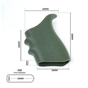 LWXC 2pcs用于G17 G18 G19 G34 G47握把盖手枪射击配件的战术防滑橡胶握把套 - Product Image 5