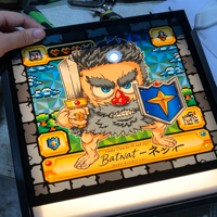 Boîte à lumière LED rectangulaire en aluminium pour intérieur, décoration de salle de jeux, enseigne lumineuse personnalisée en acrylique, style rétro arcade, à suspendre au mur