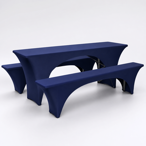 Juego de Cubiertas Personalizadas para Mesa de Cerveza, Banco y Mesa de Picnic con Opciones de Ajuste Completo y Protección de Superficie para Eventos - Product Image 1