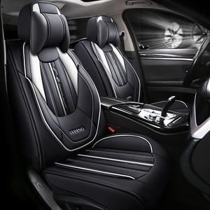 21 "todo incluido cuatro estaciones funda de asiento de coche Universal cojín de cintura de cuero completo tela moderna protección Interior de coche de verano - Product Image 1
