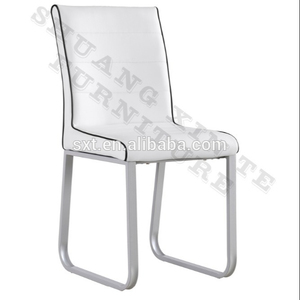 2015 blanco moderno de cuero de imitación con metal en forma de <span class=keywords><strong>U</strong></span> de las sillas de comedor - Product Image 1