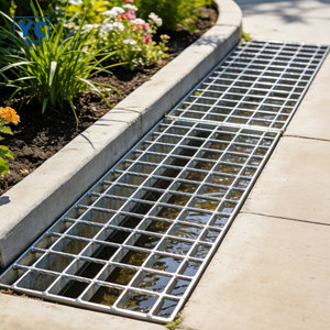 Grille en acier galvanisé <span class=keywords><strong>pour</strong></span> allée et <span class=keywords><strong>parking</strong></span>, grille de drainage robuste <span class=keywords><strong>pour</strong></span> couvercle de tranchée métallique, matériau de construction - Vente chaude - Product Image 5