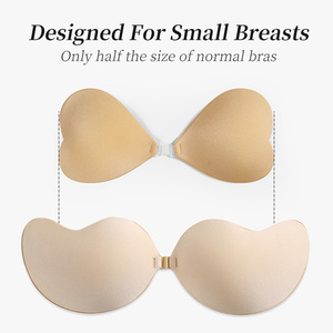 XB099 Reggiseno in Silicone a Forma di Cuore Senza Spalline e Schiena Scoperta, Riutilizzabile, <span class=keywords><strong>Invisibile</strong></span>, con Coppa Sottile per Ragazze - Product Image 4