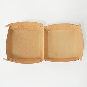 Embalaje de papel Kraft desechable personalizado, caja de pepitas de comida rápida para llevar, <span class=keywords><strong>hamburguesa</strong></span>, pollo - Product Image 2
