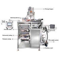 Machine d'emballage automatique multi-voies à 4 côtés pour sachets de ketchup, sauce mayonnaise liquide, vinaigrette