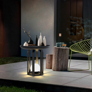 Lampe solaire de jardin extérieure étanche avec table d'appoint pour patio, cour et villa - Product Image 3