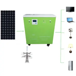 Sistema di energia solare del pannello solare 1kw sistema di energia solare commerciale sistema di energia solare ibrido eolico