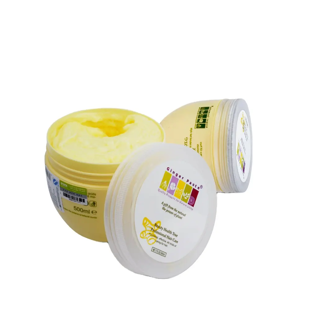 Marque privée 500ml et 1000ml masque capillaire au gingembre pour salon professionnel