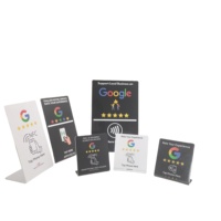 Cartes de support pour avis Google avec code QR variable, impression programmable, NFC 213/215/216, 190*110mm