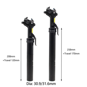 27.2 31.6*350mm vélo <span class=keywords><strong>VTT</strong></span> Suspension tige <span class=keywords><strong>de</strong></span> <span class=keywords><strong>selle</strong></span> amortissement <span class=keywords><strong>Tube</strong></span> <span class=keywords><strong>de</strong></span> <span class=keywords><strong>selle</strong></span> pour l'équitation active - Product Image 3