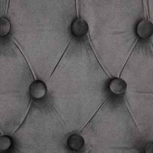 Ensemble de 2 tabourets de bar à hauteur de comptoir de 26 po, pivotants à 360°, convertibles, avec dossier capitonné à la main et bords garnis de boutons - Product Image 5