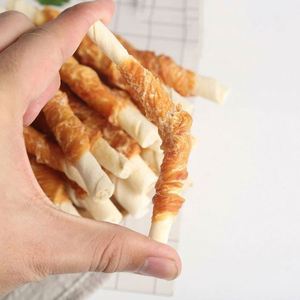 Beslenme köpek et aperatifler Pet köpek Molar sopa tavuk toptan doğal Polybags ile Rawhide sopa davranır küçük köpek küçük oyuncaklar - Product Image 4