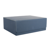 Caja de almacenamiento de tarjetas de juego de Comercio de cuero PU multifunción magnética personalizada de gran capacidad