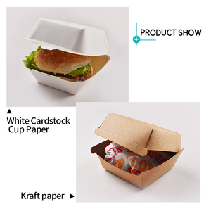 Hộp đựng <span class=keywords><strong>burger</strong></span> giấy in ấn tùy chỉnh SenAng, chất liệu giấy thực phẩm, dùng một lần - Product Image 2