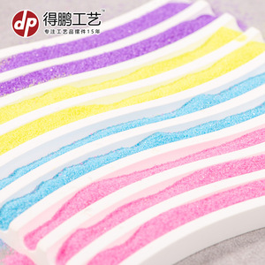 Sable coloré pour la décoration d'aquariums, bleu clair, rose clair, jaune clair, violet, blanc, vert, vente en gros, écologique, fait main - Product Image 2