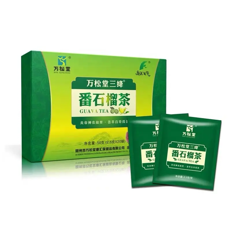 winstown Guava leaf pulp herbs tea oem wansongtang Flower health natural organic sugar cleanse Herbal Factory triangular teabag