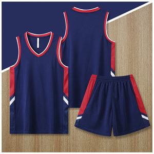 Ensemble de sport d'été respirant avec maillot de <span class=keywords><strong>basket</strong></span> sans manches et short, taille XL, techniques d'impression personnalisées - Product Image 3