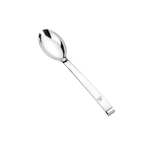 Cucchiaio da buffet liscio in acciaio inossidabile per eventi di catering - Product Image 1