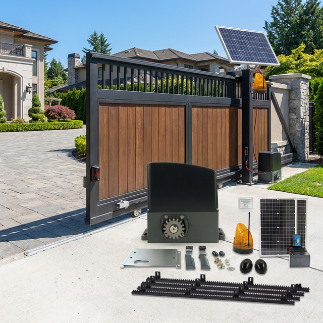 Heavy Duty Automatic Sliding Gate Operator, AC110V/220V Motor With Remote Control, Modern Design Supports 700KG and 1000KG Load