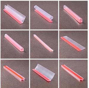 Scellage de porte en verre de <span class=keywords><strong>douche</strong></span> SDTS moderne sceau translucide 'V' avec ruban adhésif Hi-Bond ou autocollant adhésif - Product Image 4