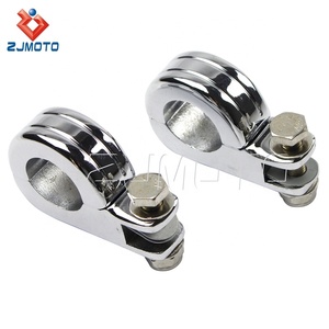 1-1/4 "1.25" 32mm <span class=keywords><strong>moto</strong></span> autoroute Crash <span class=keywords><strong>moteur</strong></span> garde repose-pieds montage "D" pinces pour Dyna - Product Image 4