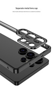 Coque de téléphone portable de luxe en alliage d'aluminium avec dissipation thermique et protection antichoc pour Samsung S25 S24 S23 Ultra avec objectif métallique