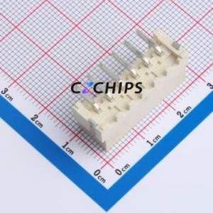 BX-VH3.96-6PLT Wire-to-Board Pin Header SMD,P=3.96mm Connector 1x6P 3.96mm Vertical Mount VH - Product Image 2