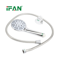 Ensemble de douche mural à jet doux IFAN personnalisé pour hôtels et hôpitaux, 1/2" x 1,5 m, design moderne pour salles de bain de villas